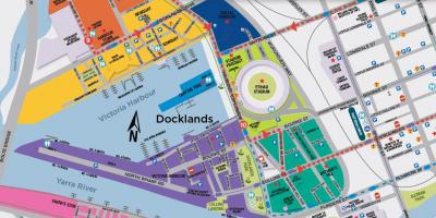 Docklands แผนที่เมลเบิร์น