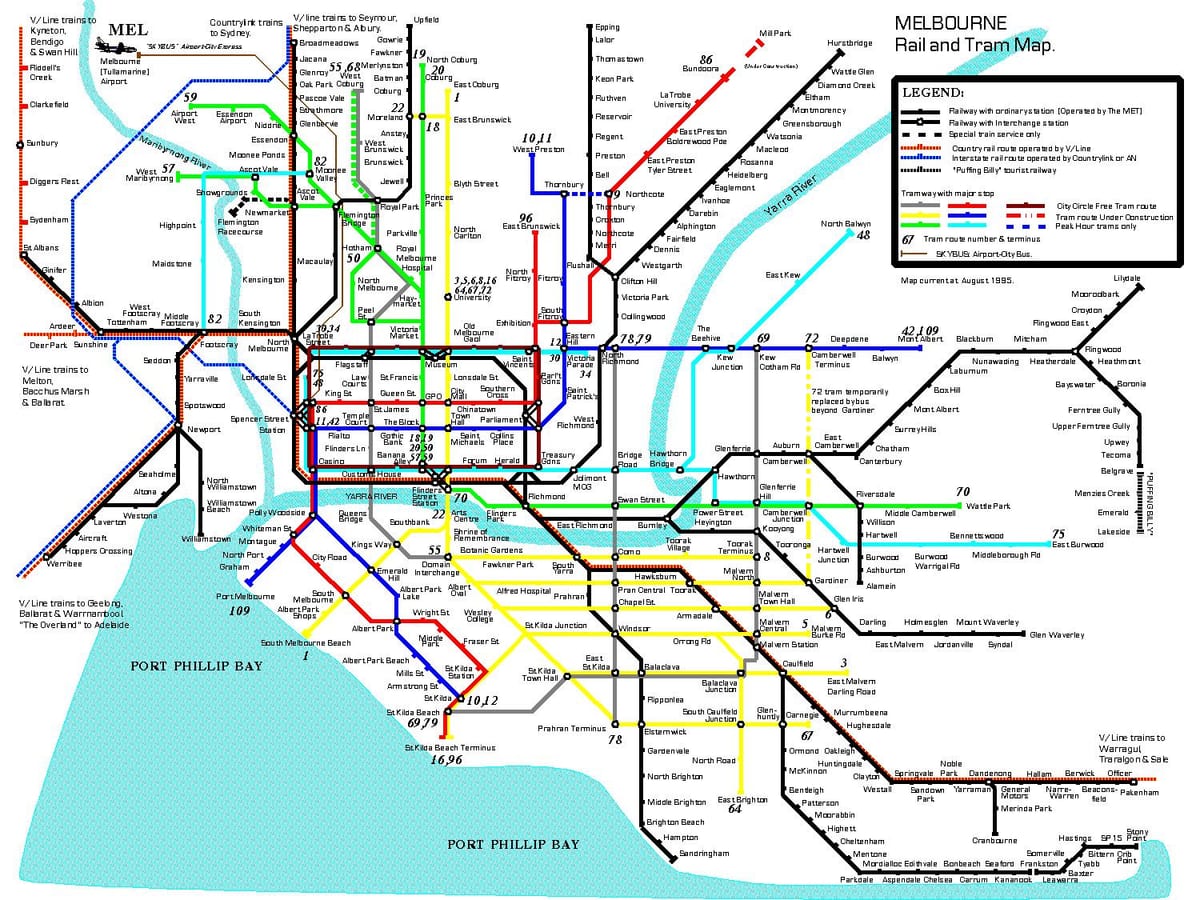 เหยื่อของรถไฟบนแผนที่