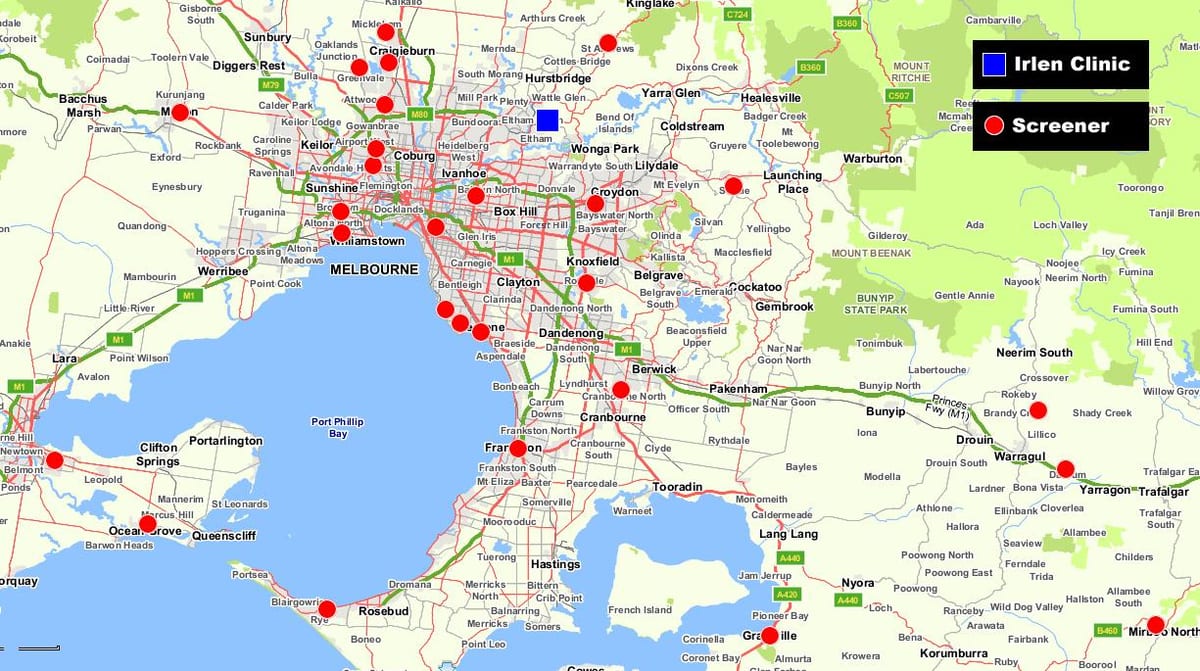 แผนที่ของเมืองเมลเบิร์น