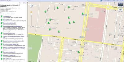 แผนที่ของมหาวิทยาลัยเมลเบิร์น