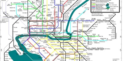 ยังเมลเบิร์นแผนที่รถบัส