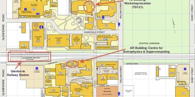 แผนที่ของ Swinburne มหาวิทยาลัย