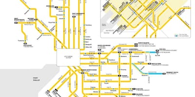 Yarra trams แผนที่